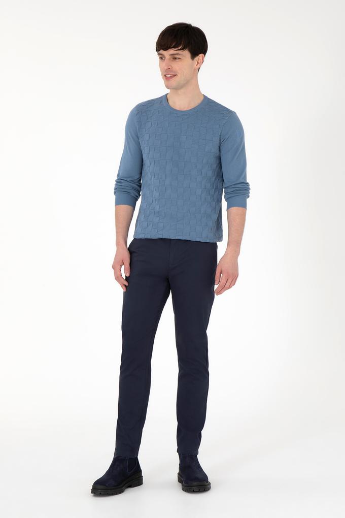 Erkek Lacivert Kanvas / Chino Pantolon