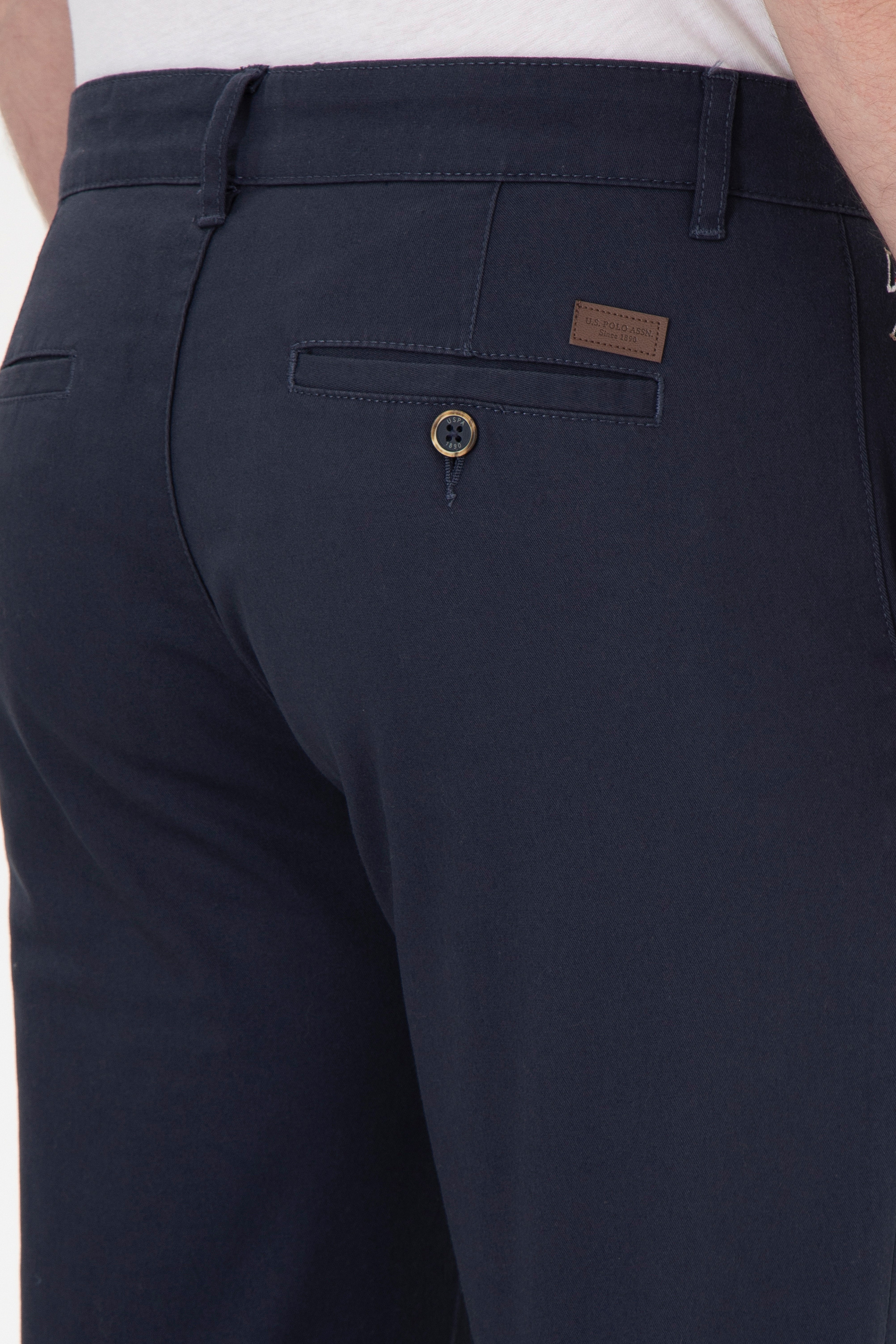Erkek Slim Fit Lacivert Kanvas / Chino Pantolon - Image 6