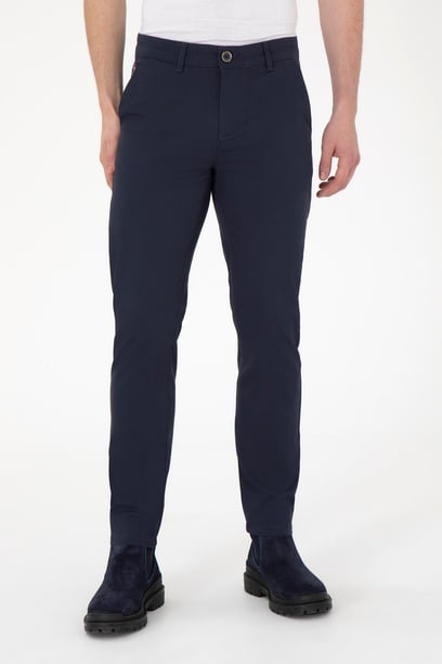 Erkek Slim Fit Lacivert Kanvas / Chino Pantolon
