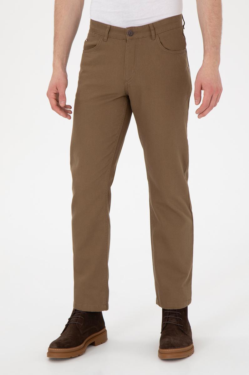 Erkek Haki Kanvas Pantolon