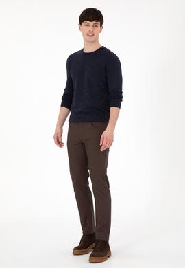 Erkek Kahverengi Kanvas Pantolon - 50291161640