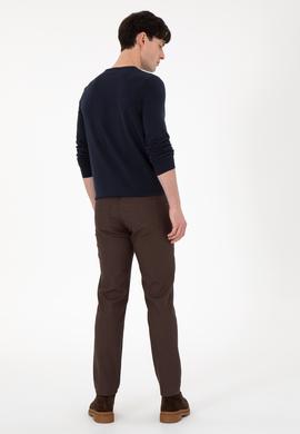 Erkek Kahverengi Kanvas Pantolon - 50291161640