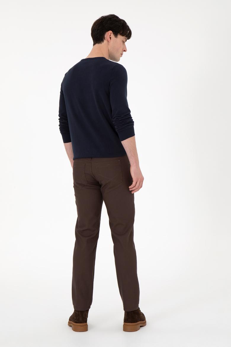 Erkek Kahverengi Kanvas Pantolon - 50291161640