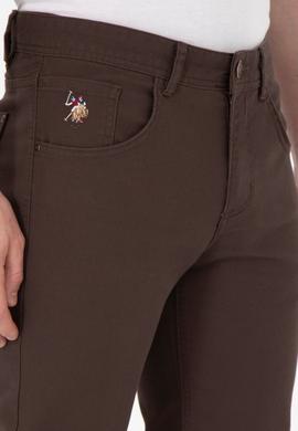 Erkek Kahverengi Kanvas Pantolon - 50291161640