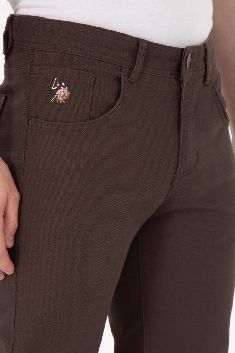 Erkek Kahverengi Kanvas Pantolon - 50291161640
