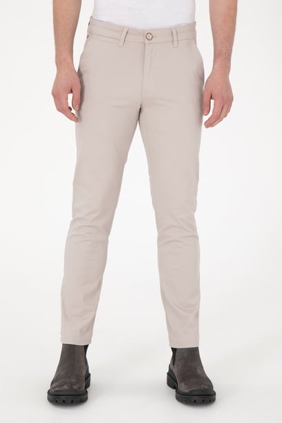 Erkek Slim Fit Taş Kanvas Pantolon