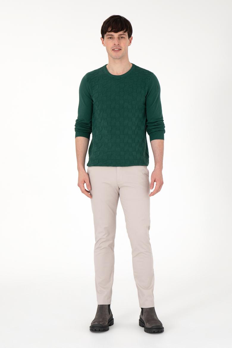 Erkek Taş Kanvas Pantolon