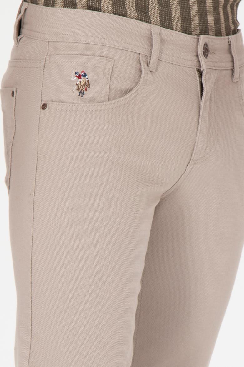 Erkek Koyu Bej Kanvas Pantolon - 50291161556