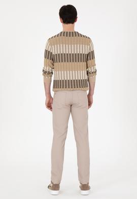 Erkek Koyu Bej Kanvas Pantolon - 50291161556