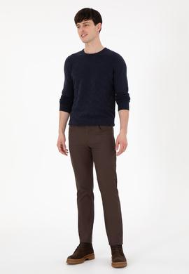 Erkek Kahverengi Kanvas Pantolon - 50291161640