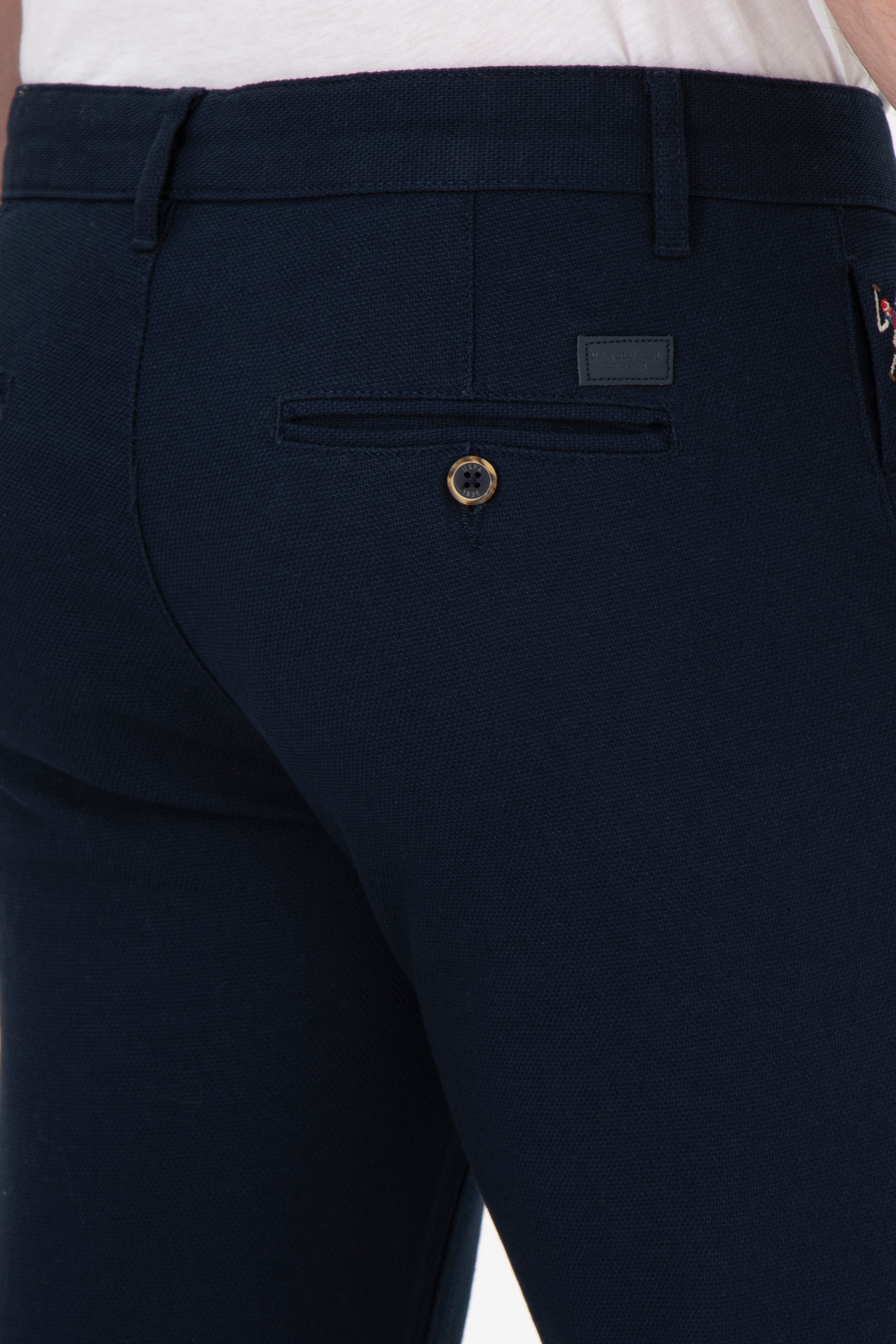 Erkek Slim Fit Lacivert Kanvas Pantolon - Image 6