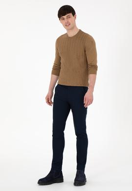 Erkek Lacivert Kanvas Pantolon - 50291166045