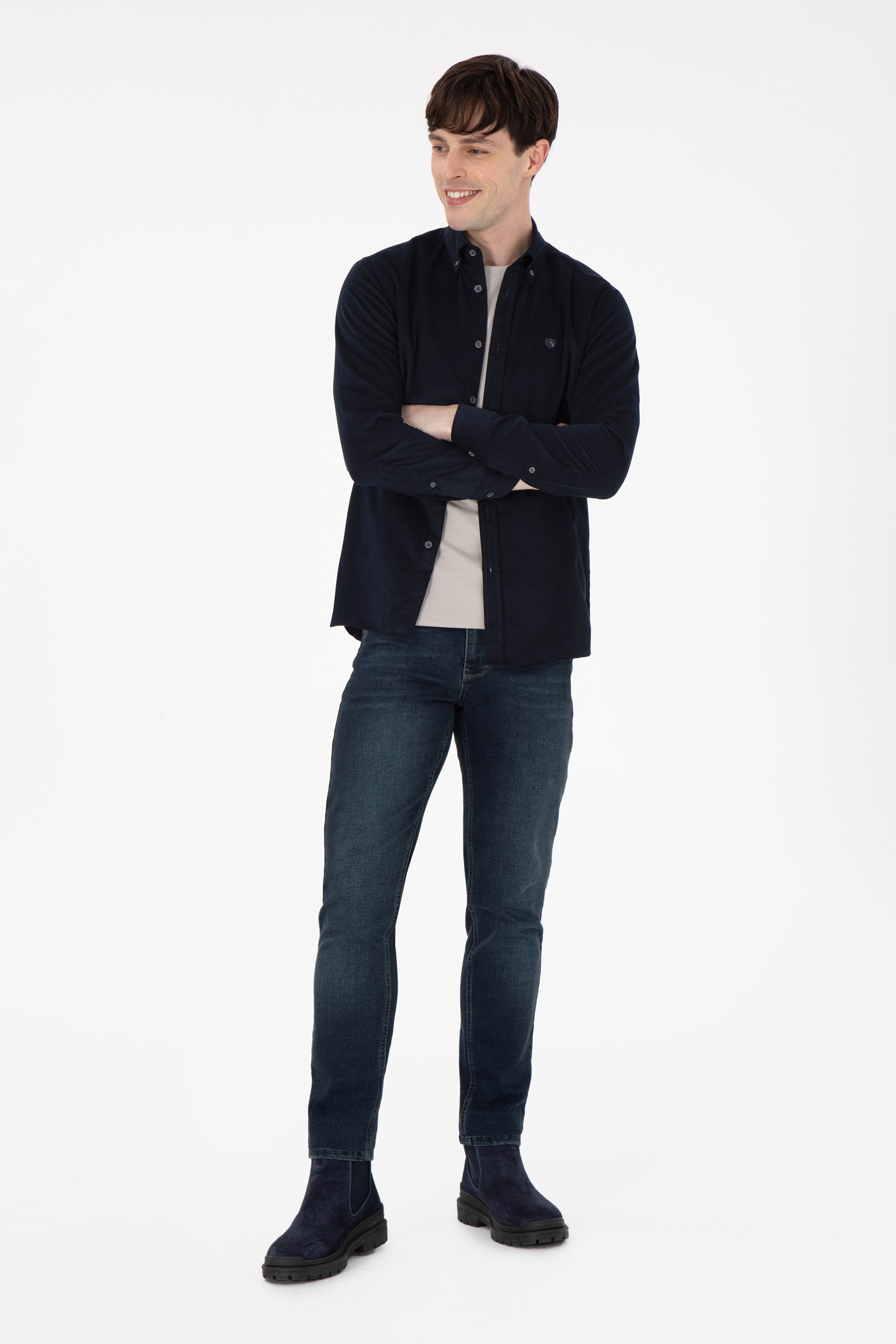 Erkek Haki Jean Pantolon - Image 3