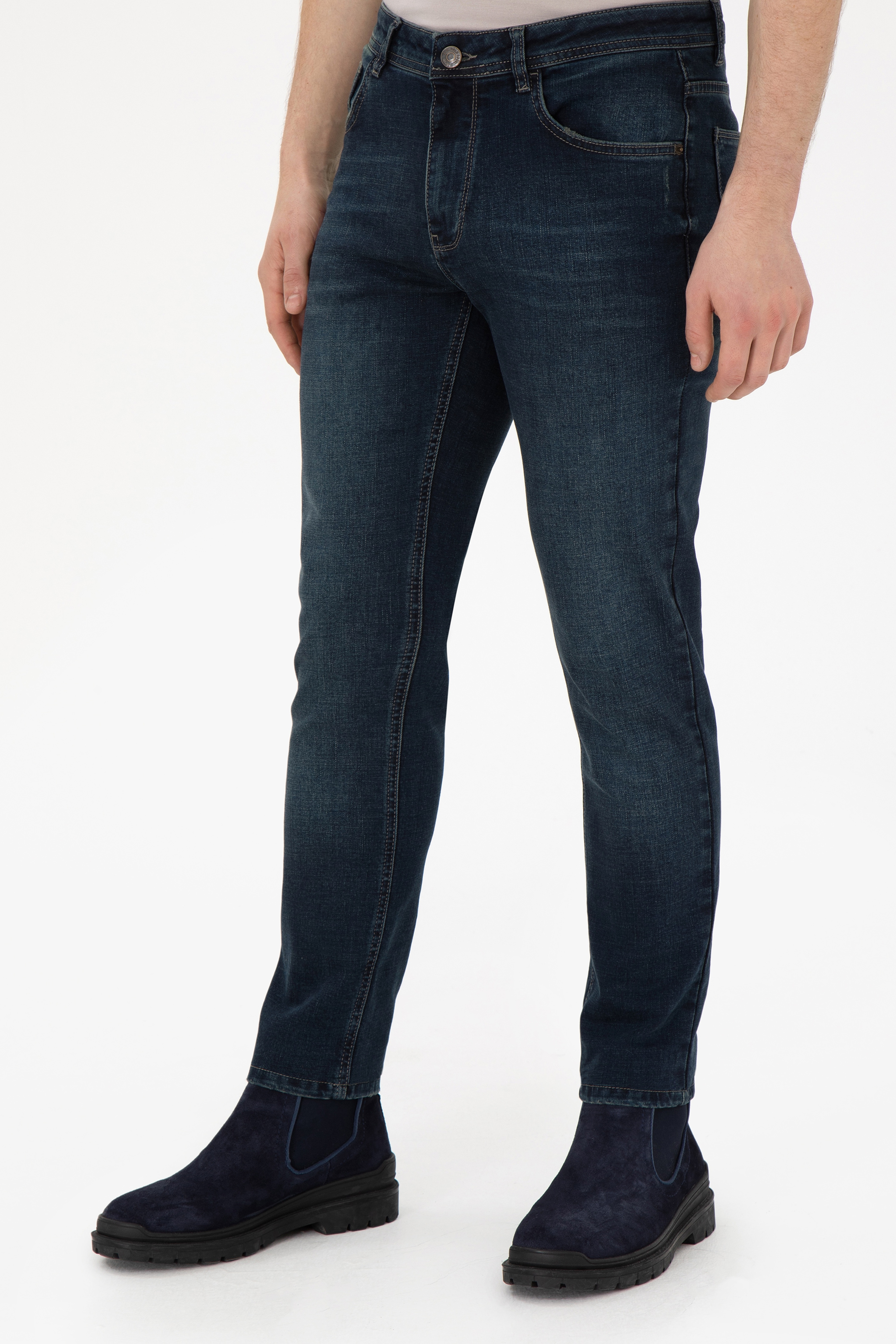 Erkek Haki Jean Pantolon - Image 2
