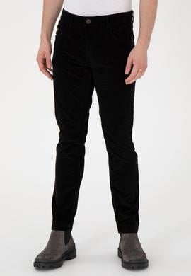 Erkek Siyah Kanvas Pantolon - 50291190346
