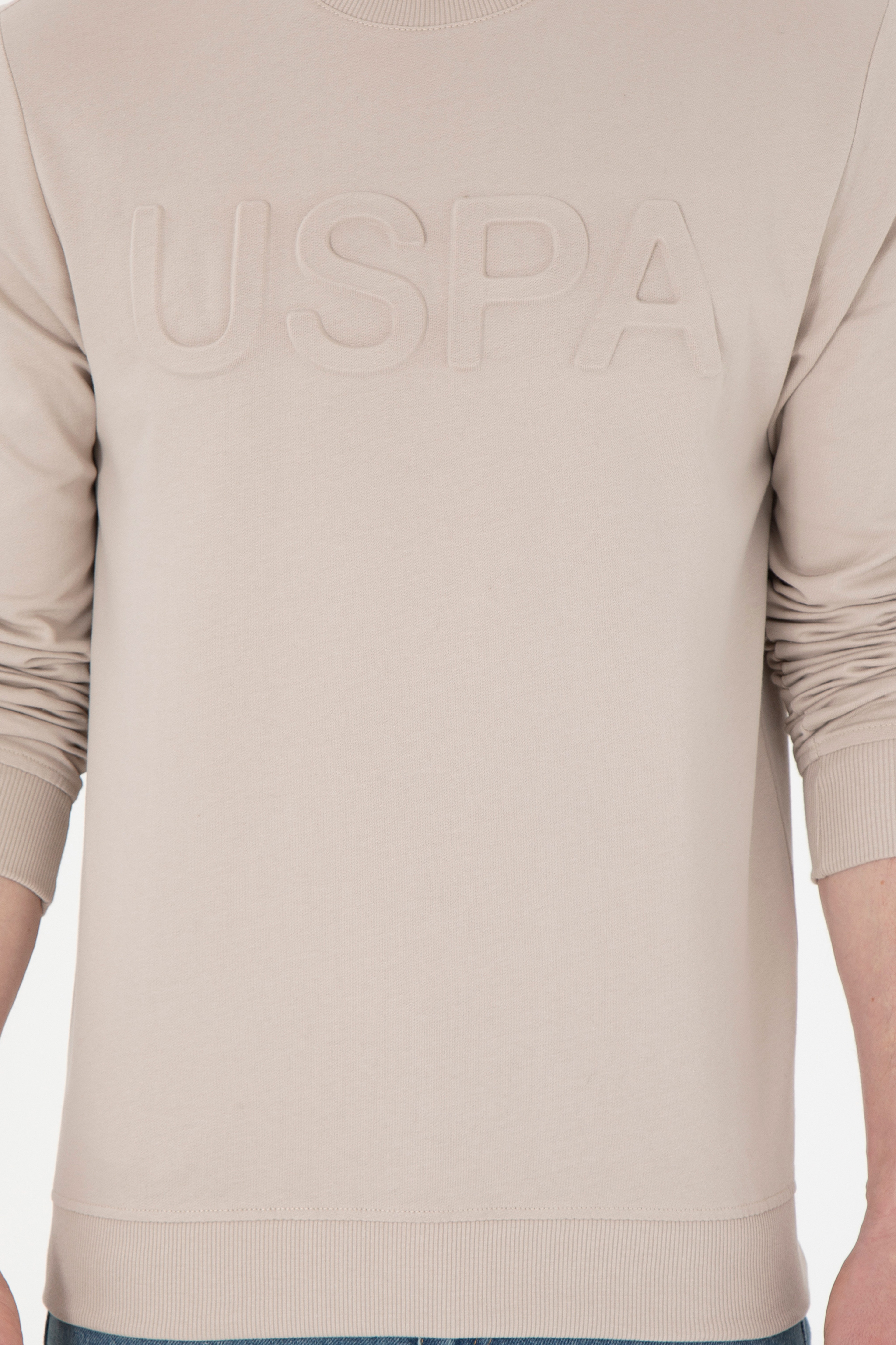 Erkek Taş Basic Sweatshirt