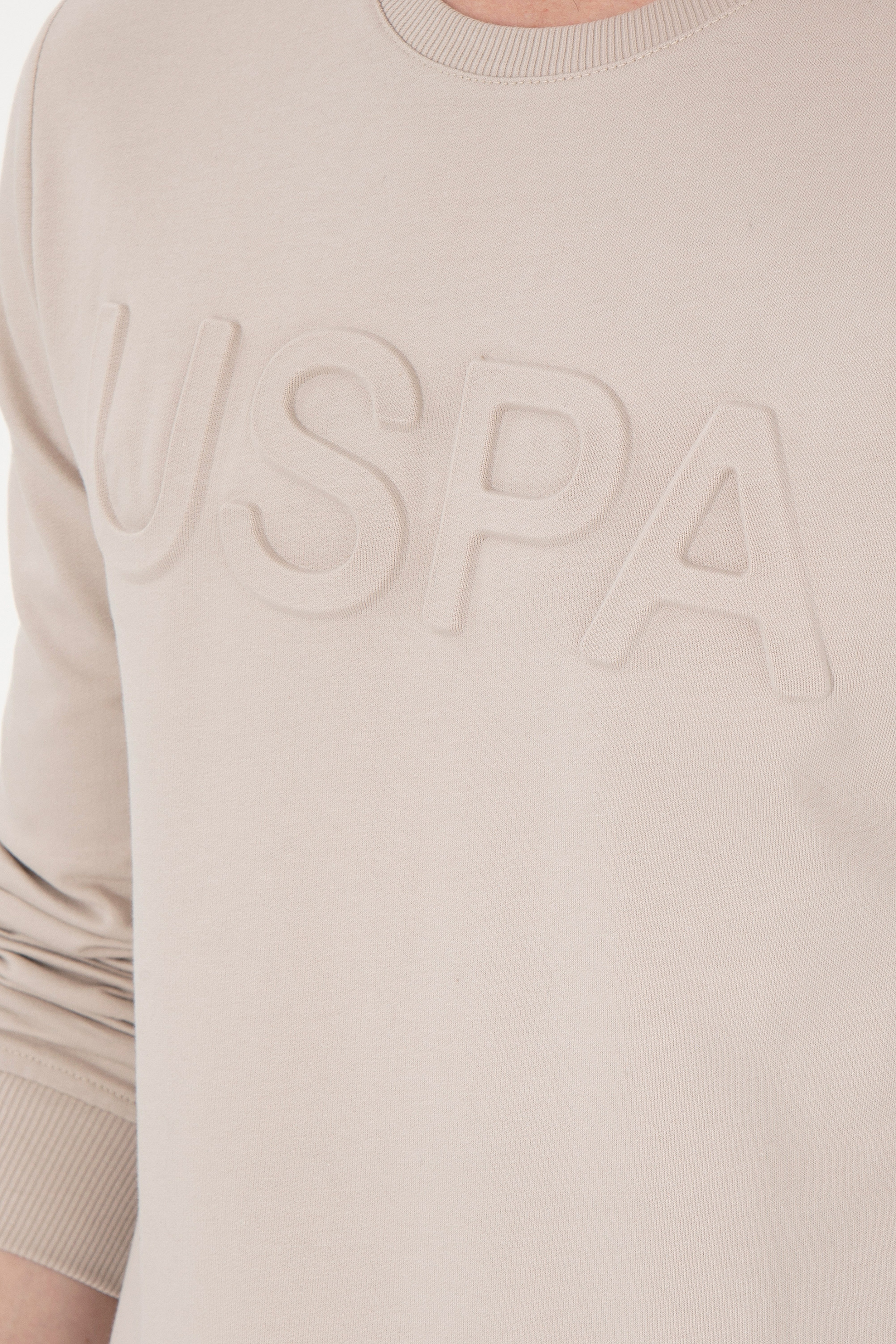 Erkek Taş Basic Sweatshirt - Image 7