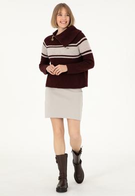 Kadın Taş Mini Boy Triko Etek - 50293065020