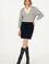 Kadın Lacivert Mini Boy Triko Etek
