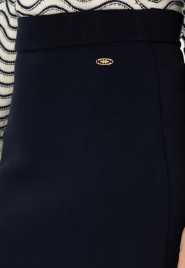 Kadın Lacivert Mini Boy Triko Etek - 50293065006
