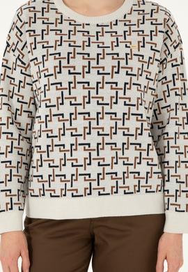 Kadın Krem Bisiklet Yaka Kazak - 50293171006