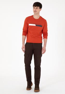 Erkek Kahverengi Kanvas Pantolon - 50291173267