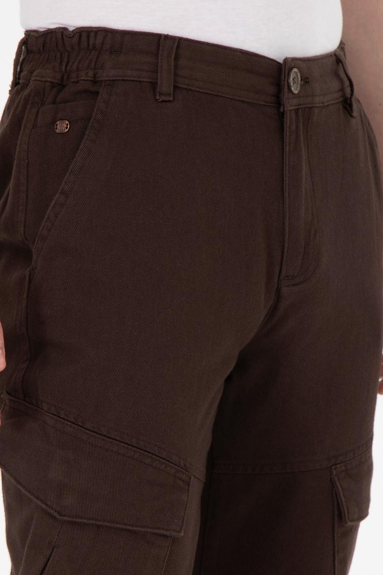 Erkek Kahverengi Kanvas Pantolon - 50291173267