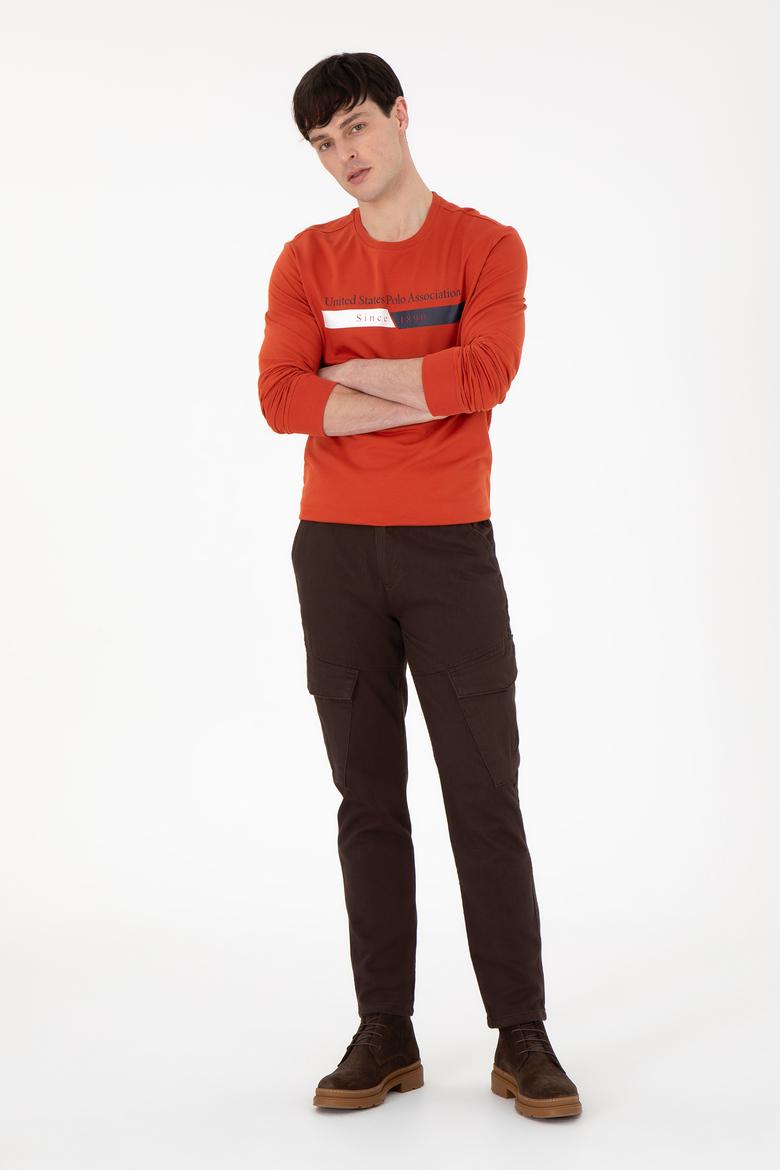 Erkek Kahverengi Kanvas Pantolon - 50291173267