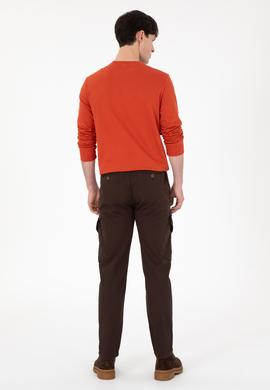 Erkek Kahverengi Kanvas Pantolon - 50291173267