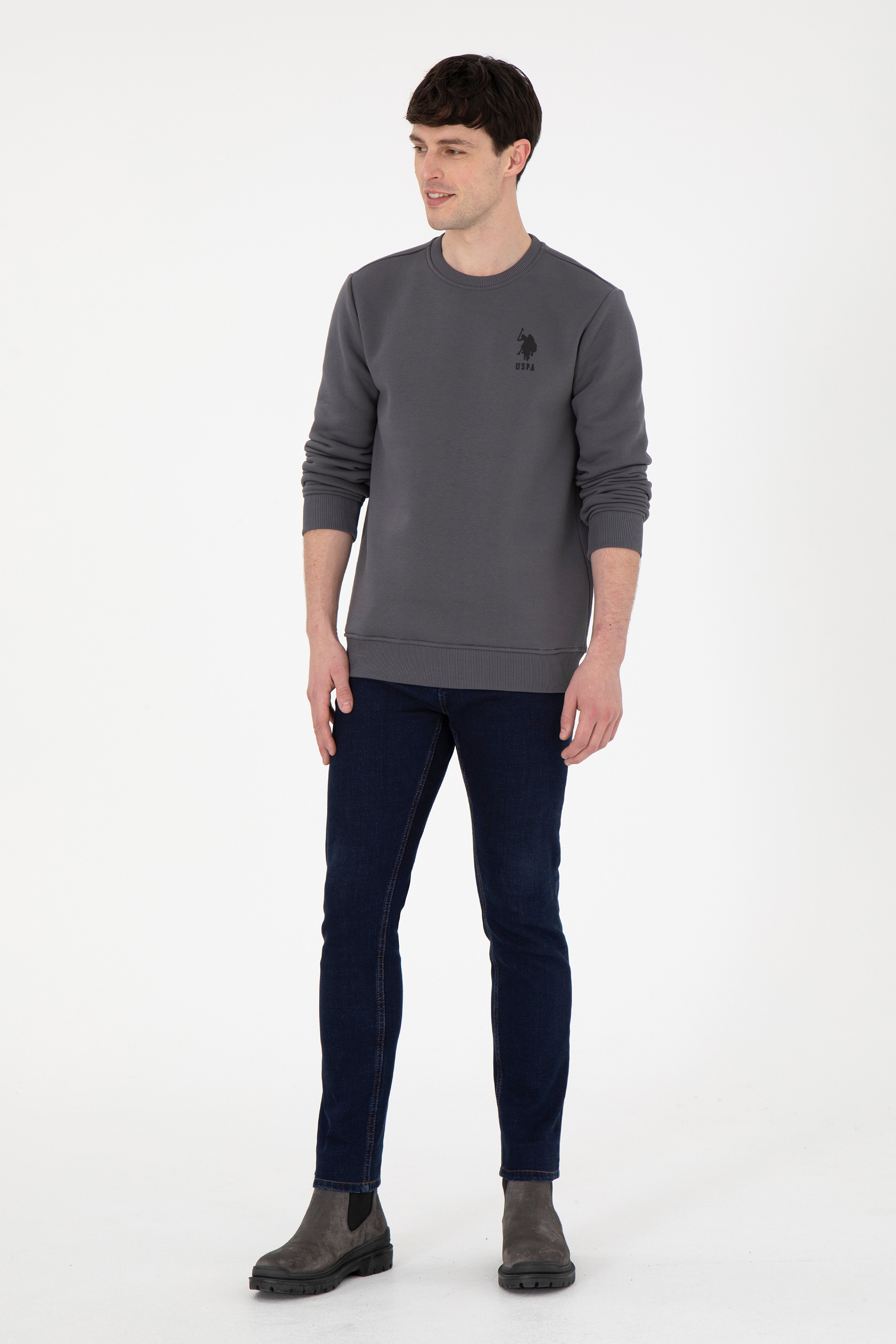 Erkek Antrasit Sweatshirt - Image 4