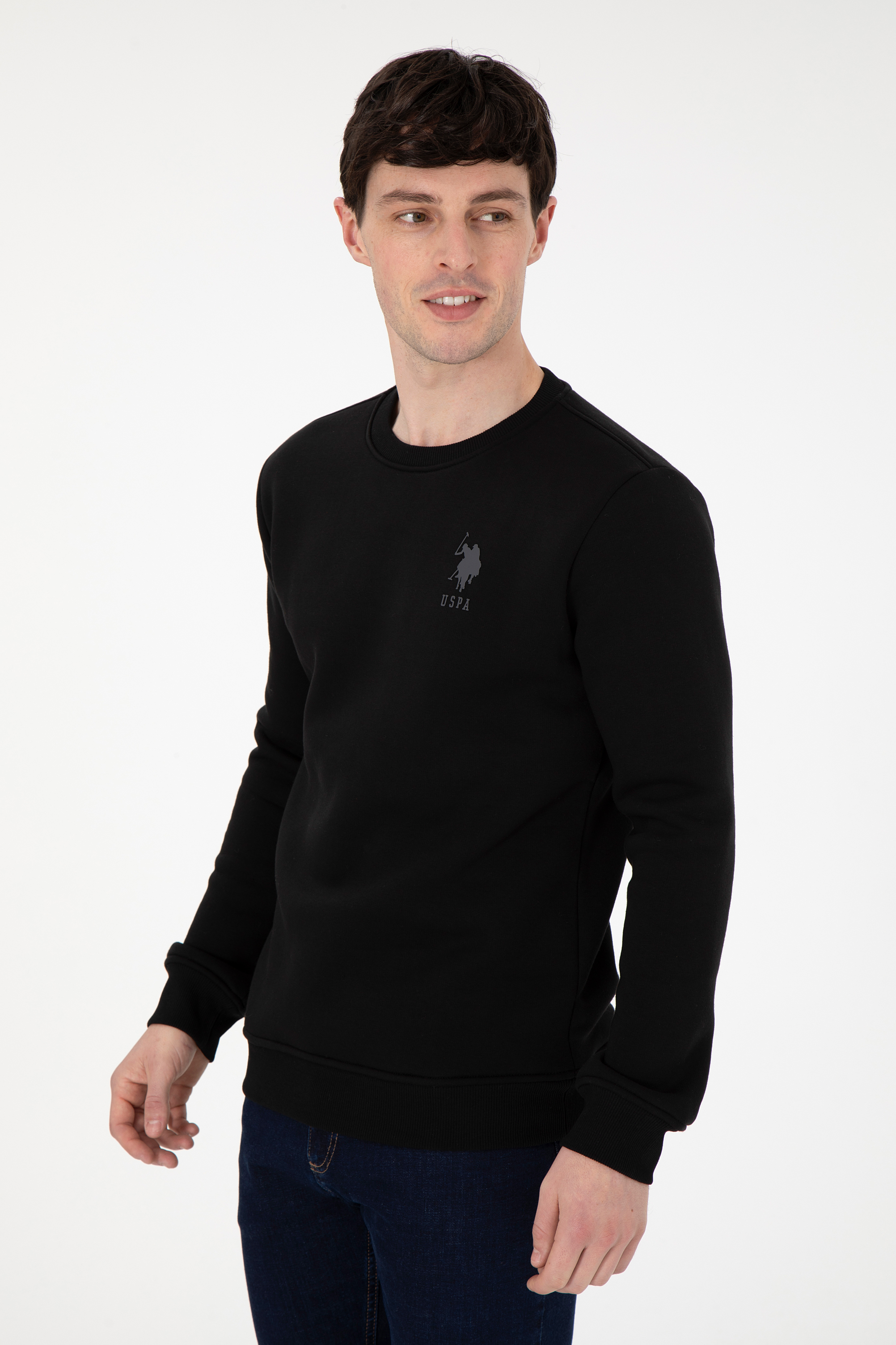Erkek Siyah Sweatshirt - Image 1