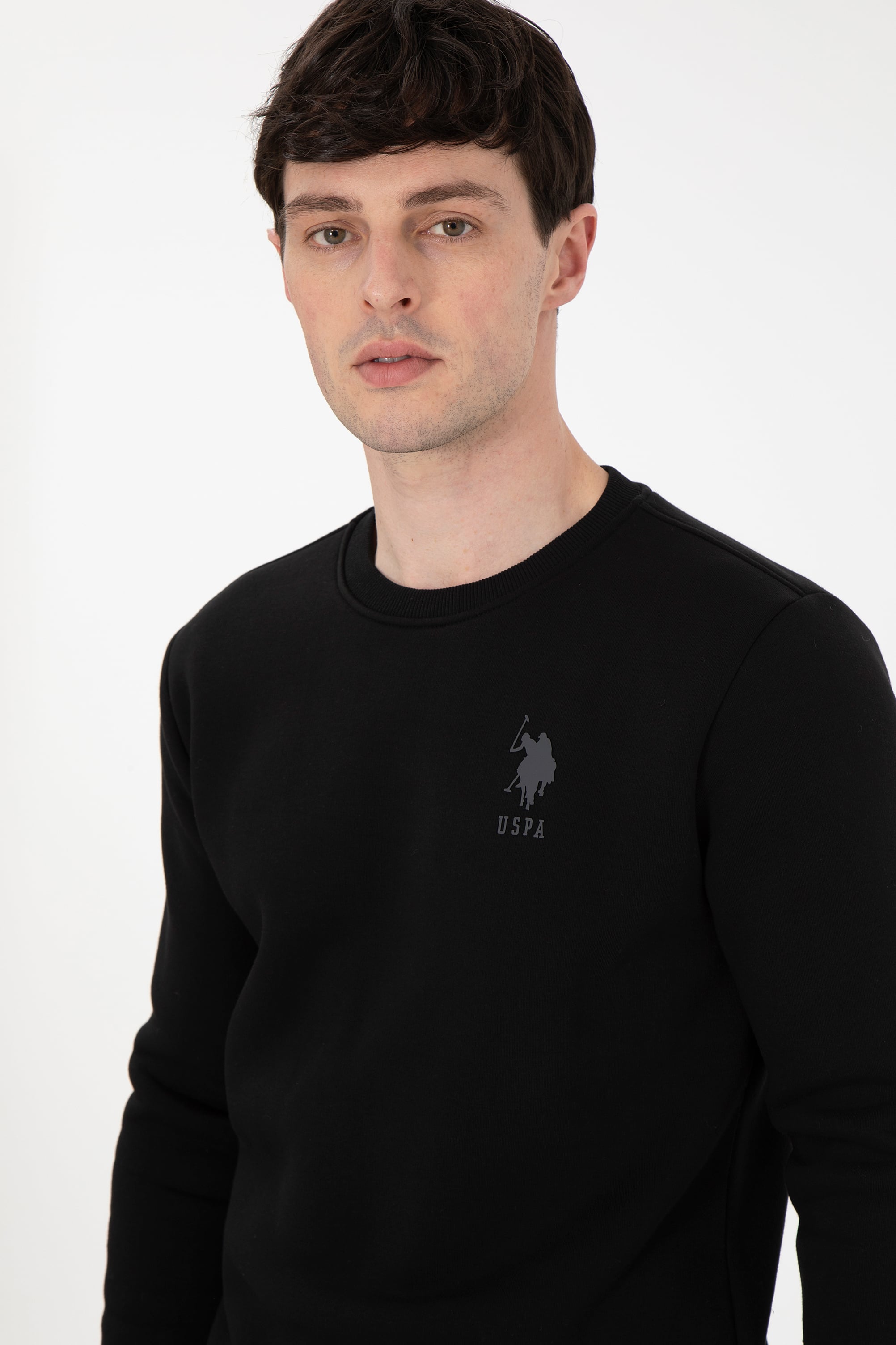 Erkek Siyah Sweatshirt - Image 2