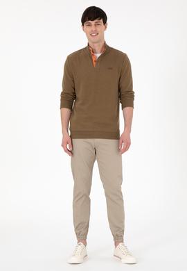 Erkek Açık Haki Kanvas Pantolon - 50291174043