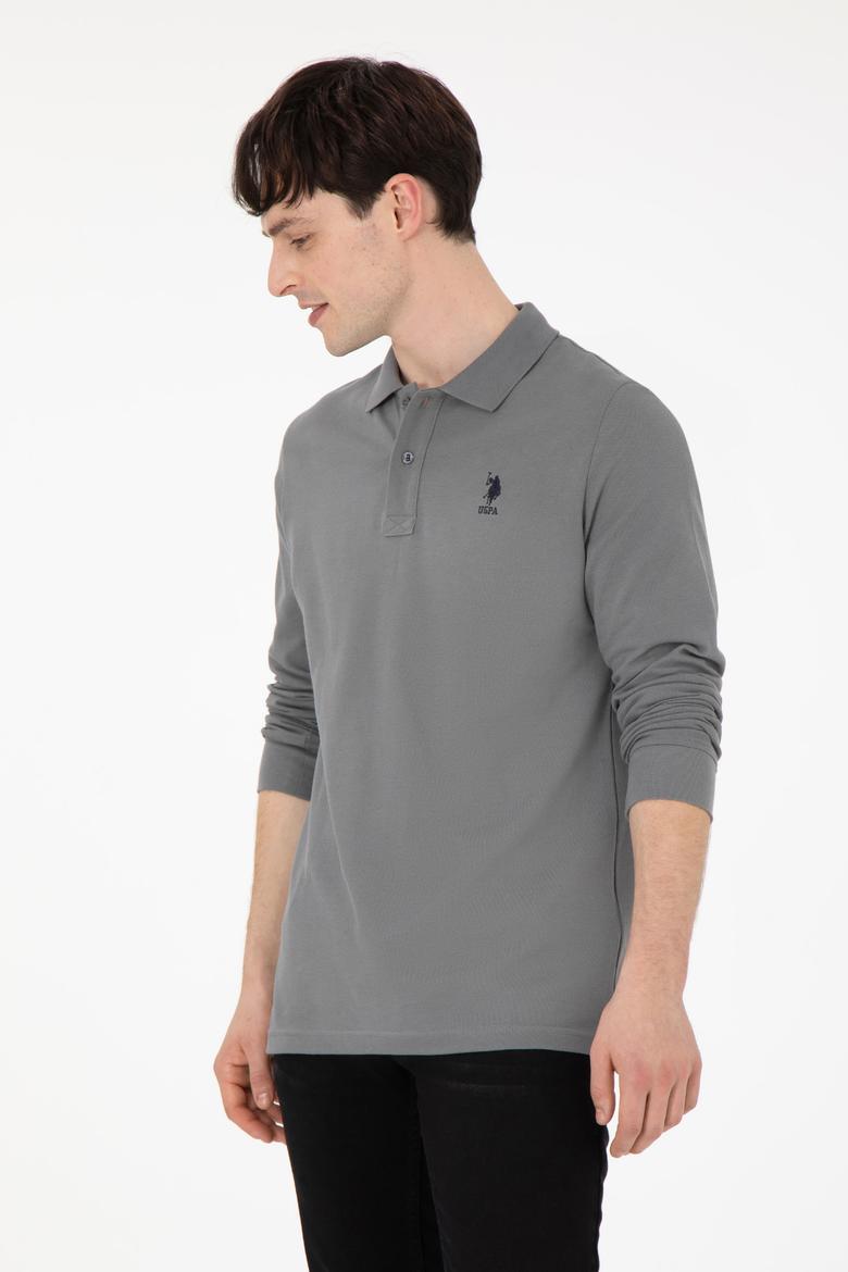 Erkek Gri Basic Sweatshirt