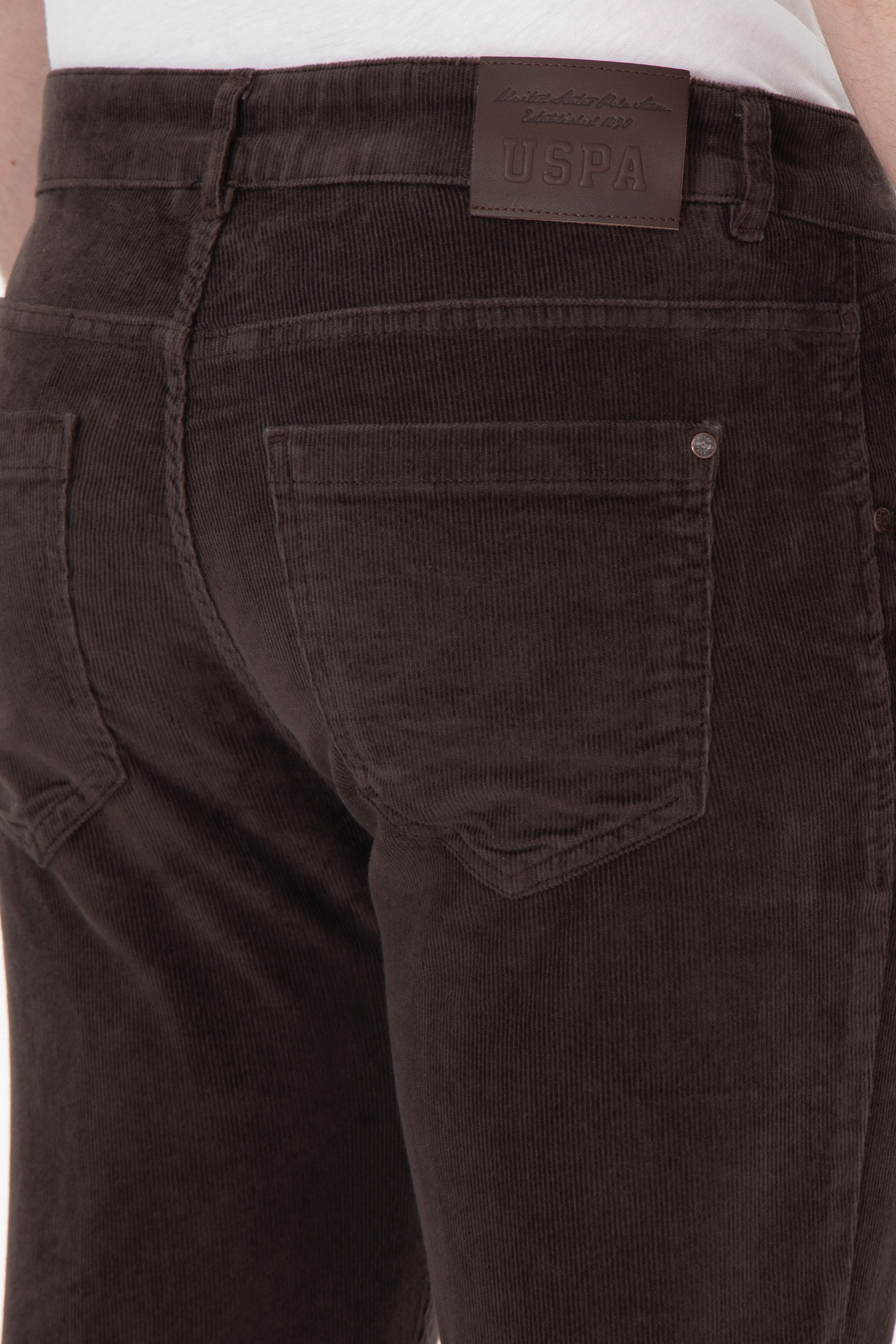 Erkek Slim Fit Kahverengi Kanvas Pantolon - Image 6