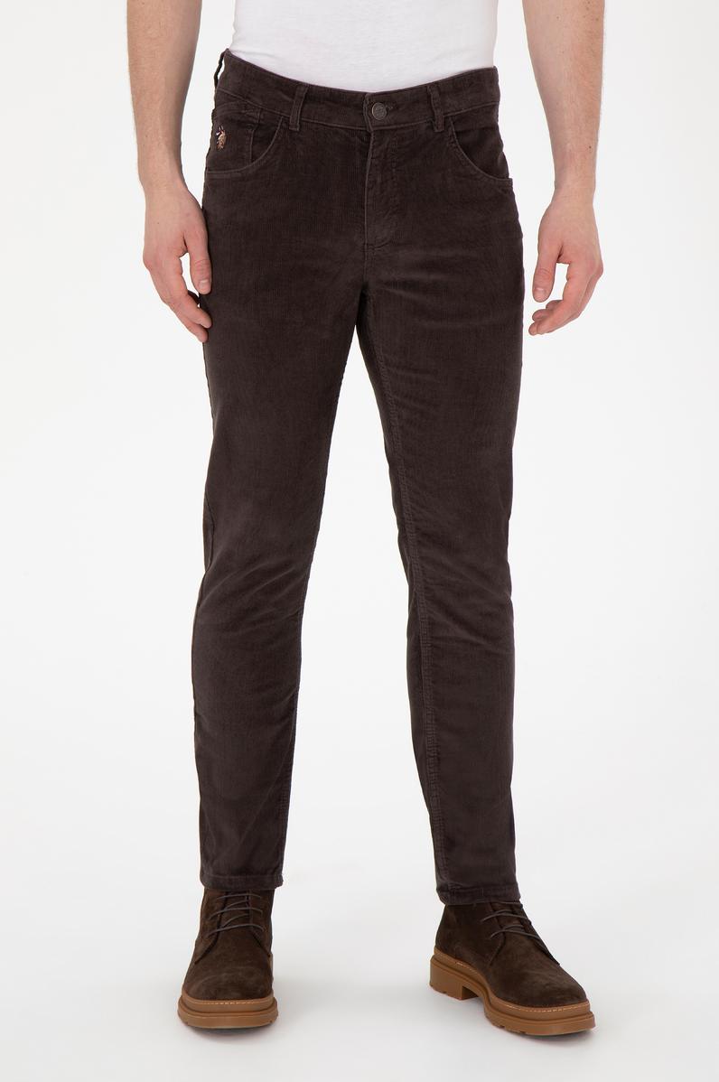 Erkek Kahverengi Kanvas Pantolon