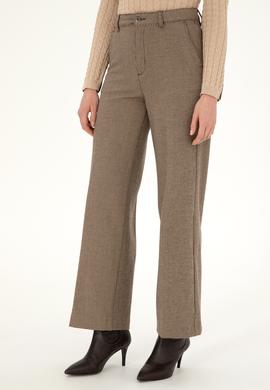 Kadın Kahverengi Kanvas Pantolon - 50290872029