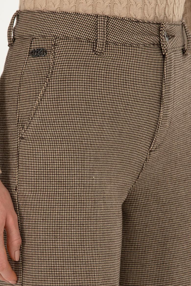 Kadın Kahverengi Kanvas Pantolon - 50290872029