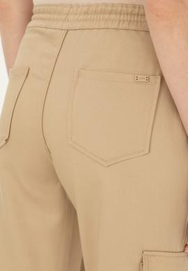 Kadın Kum Kanvas Jogger Fit Pantolon - 50292748030