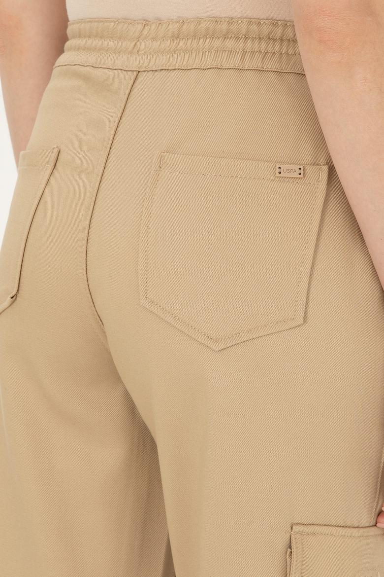 Kadın Kum Kanvas Jogger Fit Pantolon - 50292748030