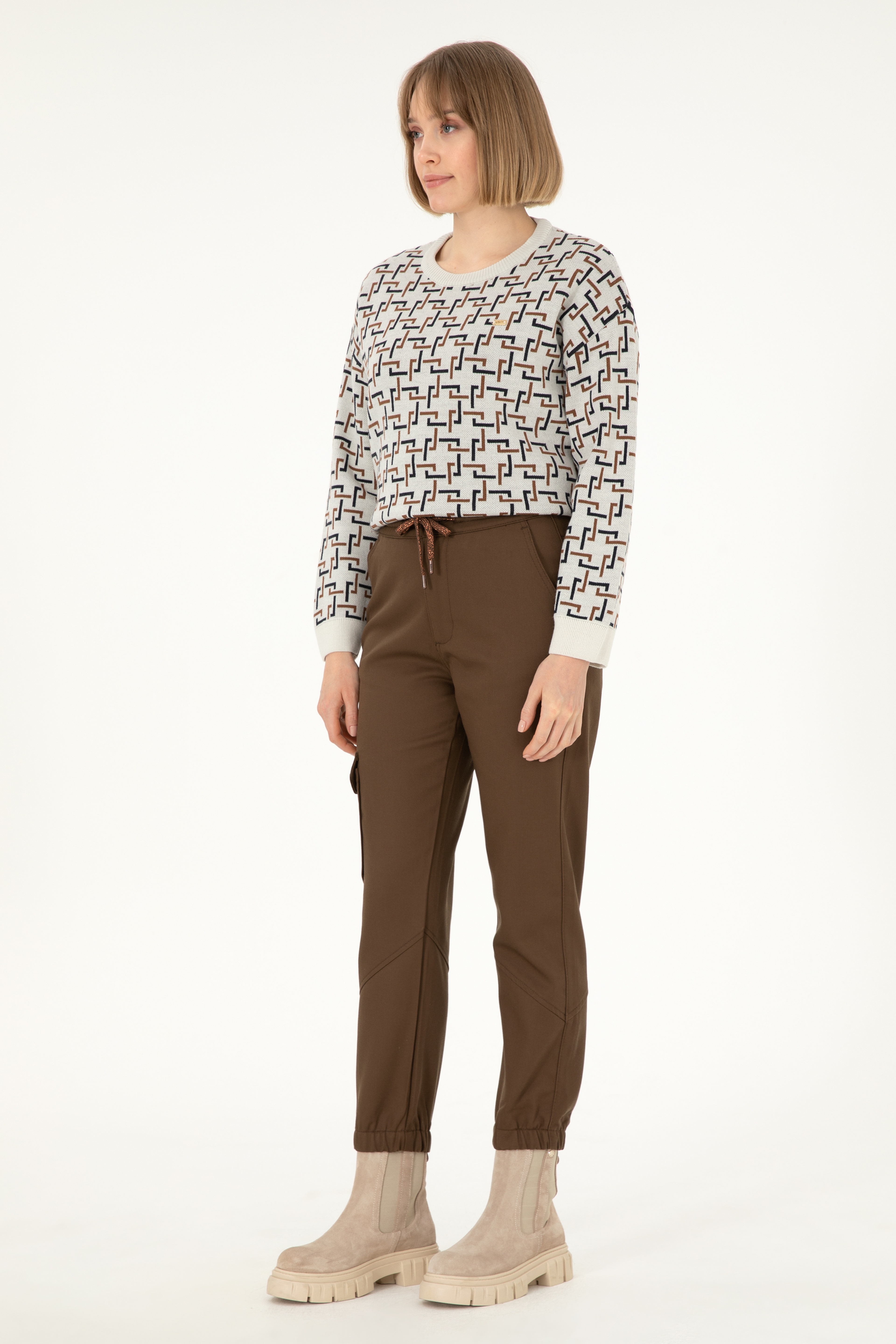Kadın Coconut Kanvas Pantolon - Image 3