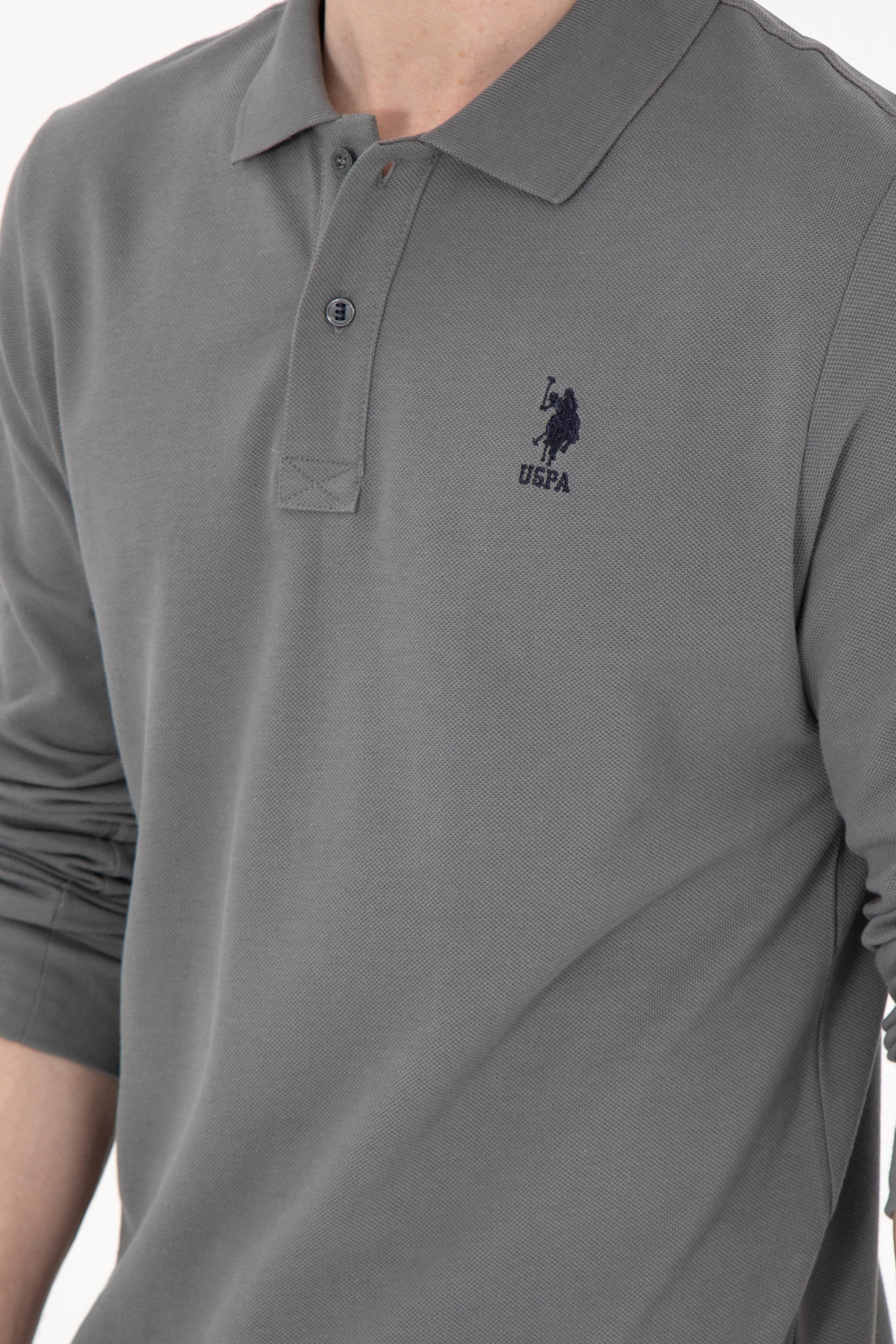 Erkek Gri Basic Sweatshirt