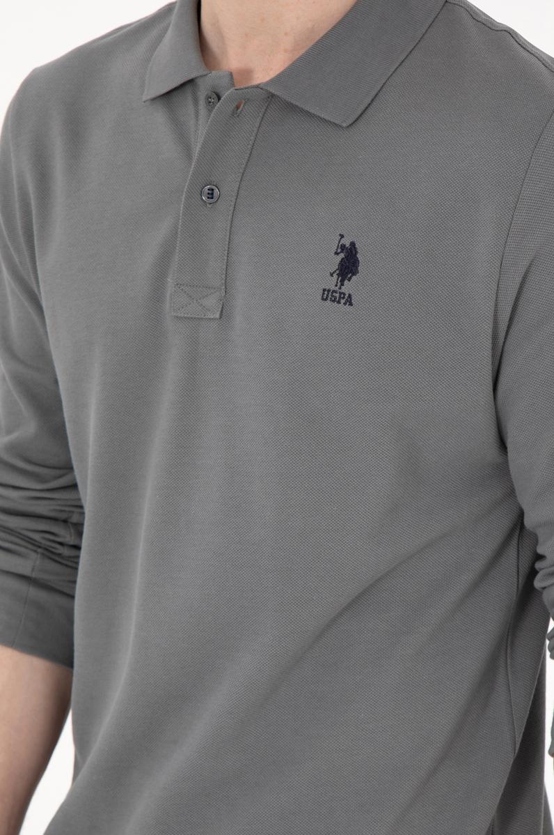 Erkek Gri Basic Sweatshirt