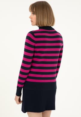 Kadın Lacivert Boğazlı Kazak - 50292880003