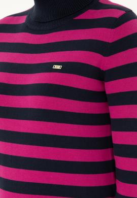 Kadın Lacivert Boğazlı Kazak - 50292880003