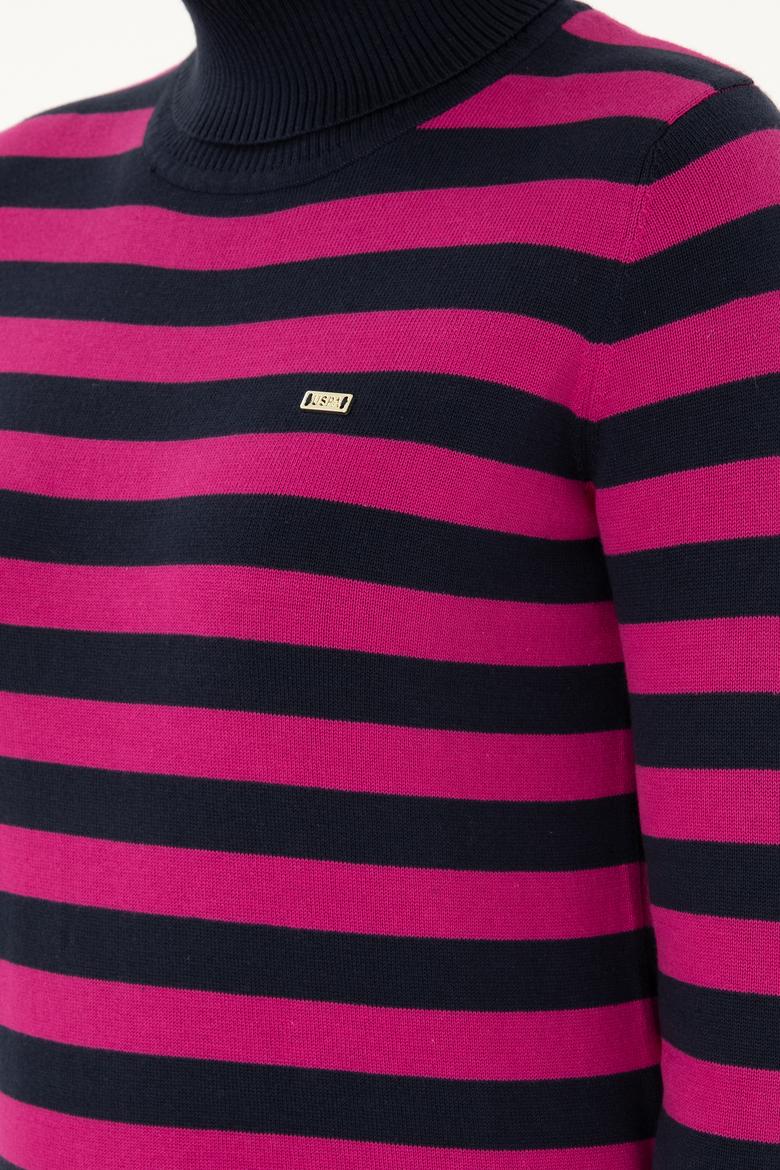 Kadın Lacivert Boğazlı Kazak - 50292880003