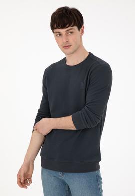 Erkek Regular Fit Bisiklet Yaka Antrasit Sweatshirt - 50290063027