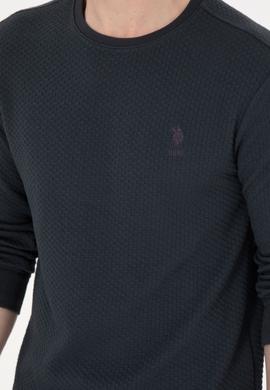 Erkek Regular Fit Bisiklet Yaka Antrasit Sweatshirt - 50290063027
