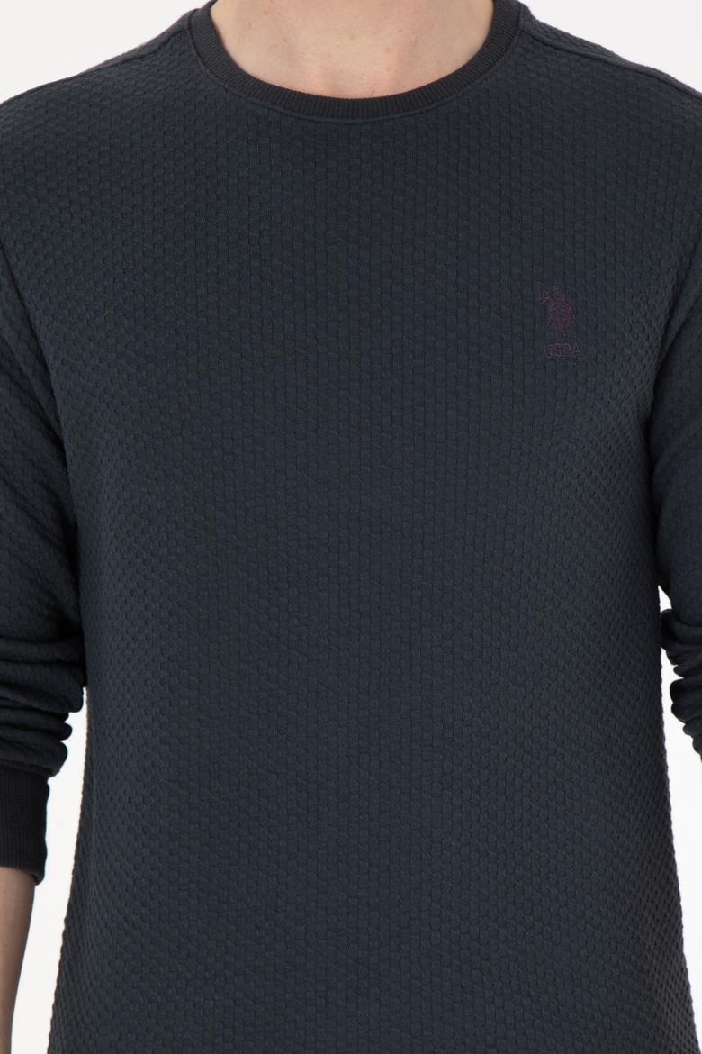 Erkek Regular Fit Bisiklet Yaka Antrasit Sweatshirt - 50290063027
