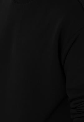 Erkek Comfort Fit Bisiklet Yaka Siyah Sweatshirt - 50293438029